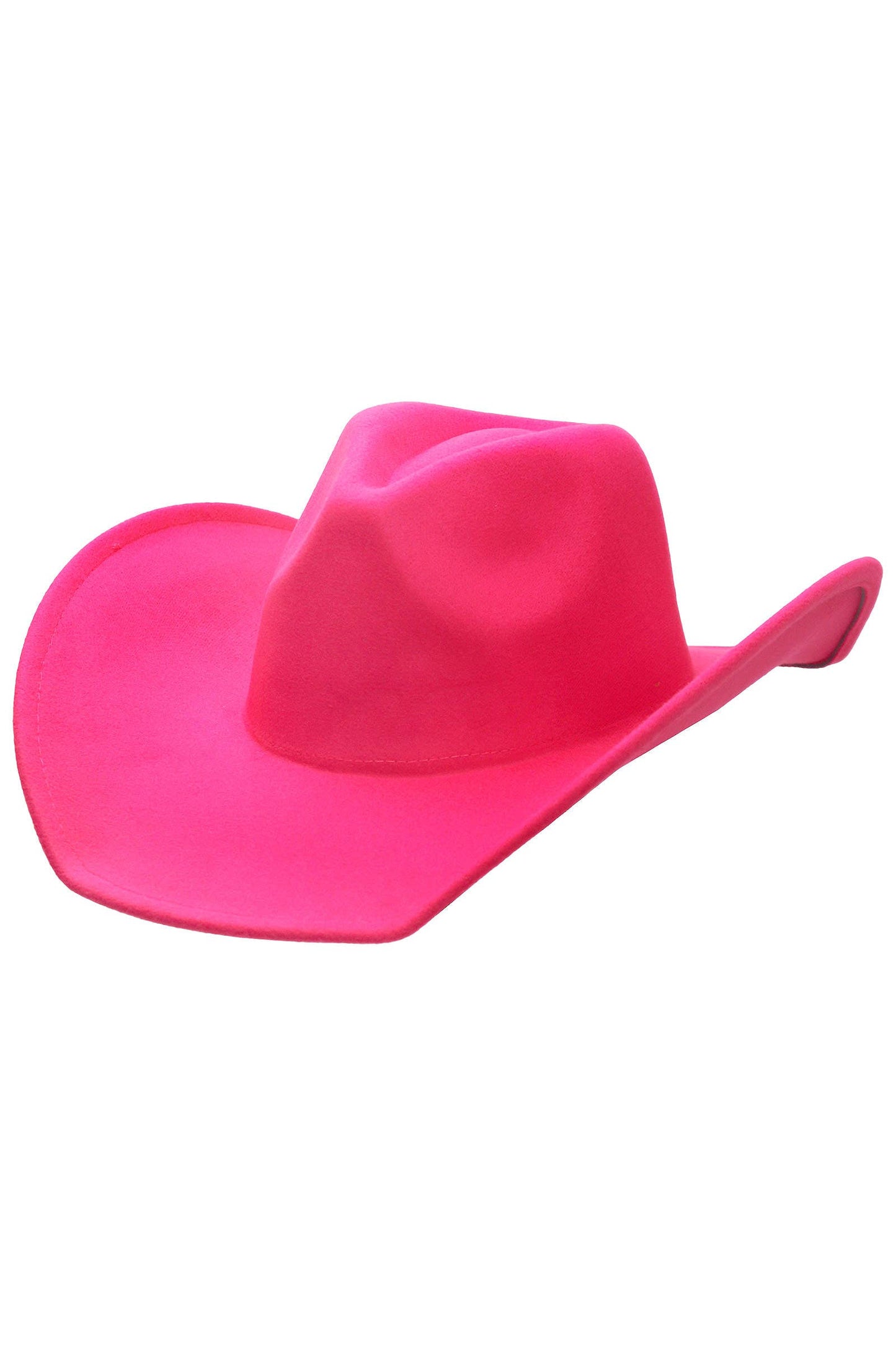 Blank Solid Felt Yeehaw Cowboy Hat: CHARCOAL / ONE SIZE