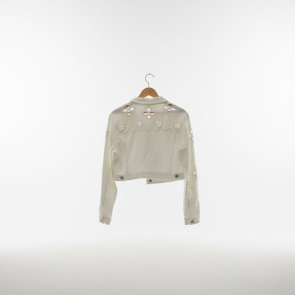 Bayesian jean jacket with pearls