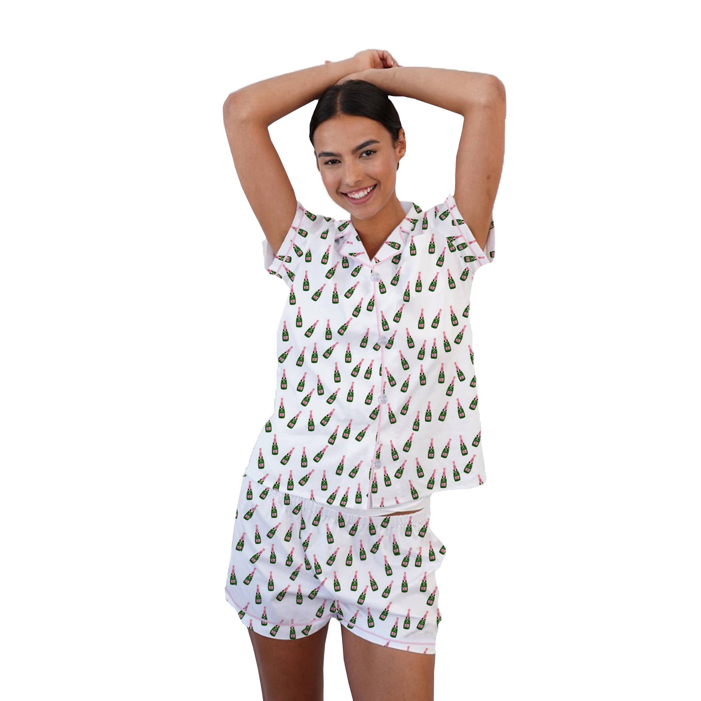 Pajama Short Set - Champagne: Small