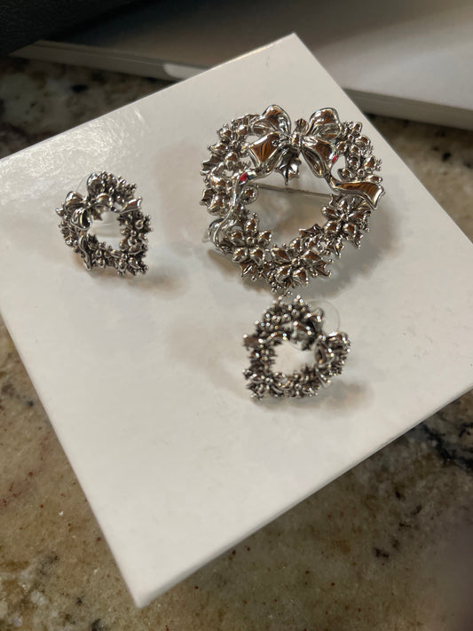 Heart wreath 3 pc pendant