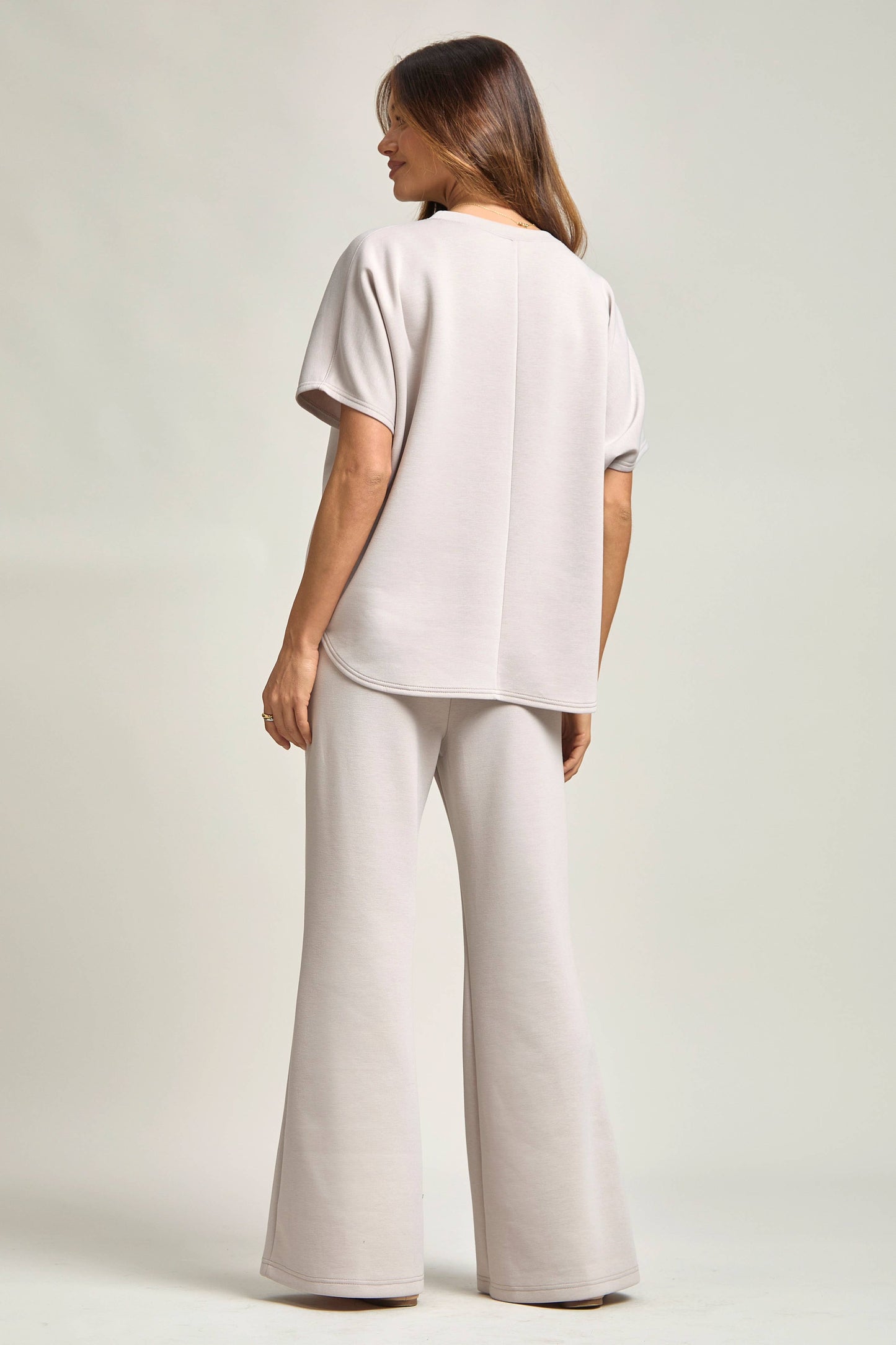 Poncho Top + Bell Bottom Modal Set: Navy