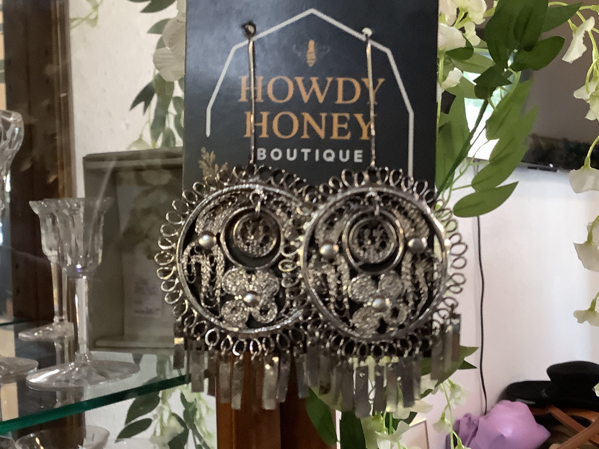 Silver Statement Hoop