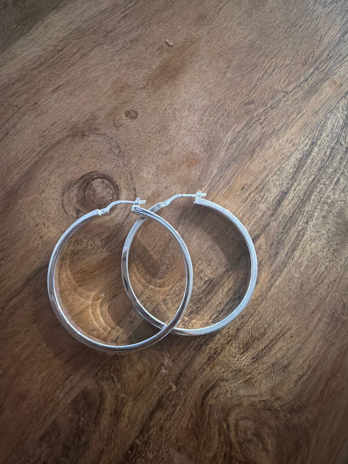 Milor 950 fine silver round tube hoop earrings