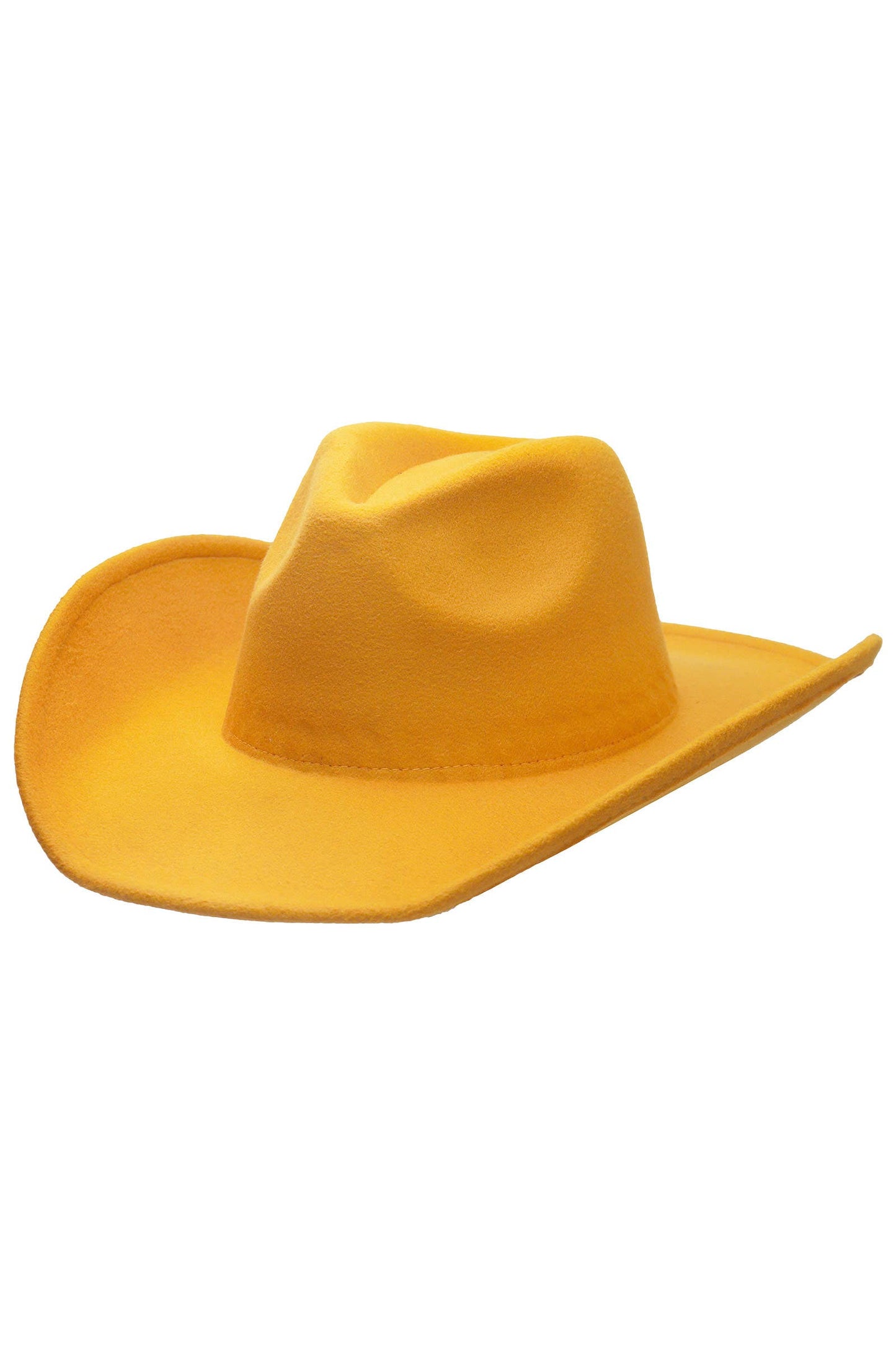 Blank Solid Felt Yeehaw Cowboy Hat: CHARCOAL / ONE SIZE