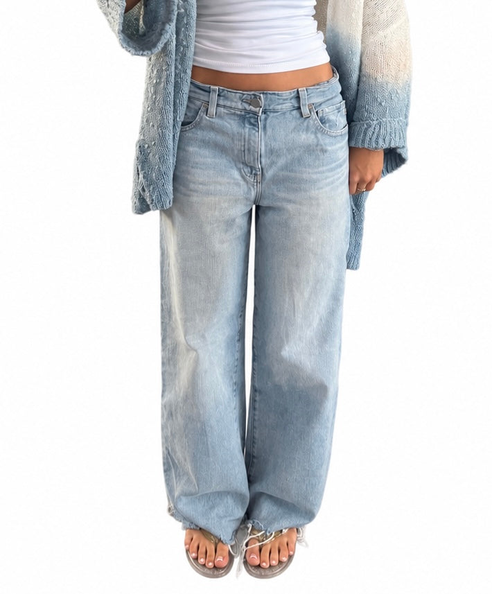 AG Adriano Goldschmeid Sage Wide Leg Crop Jeans ￼
