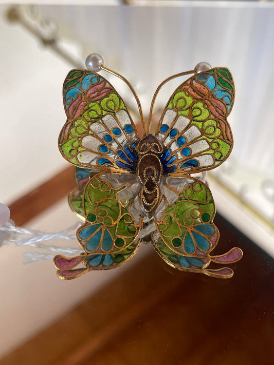 Cloisone Butterfly Brooch