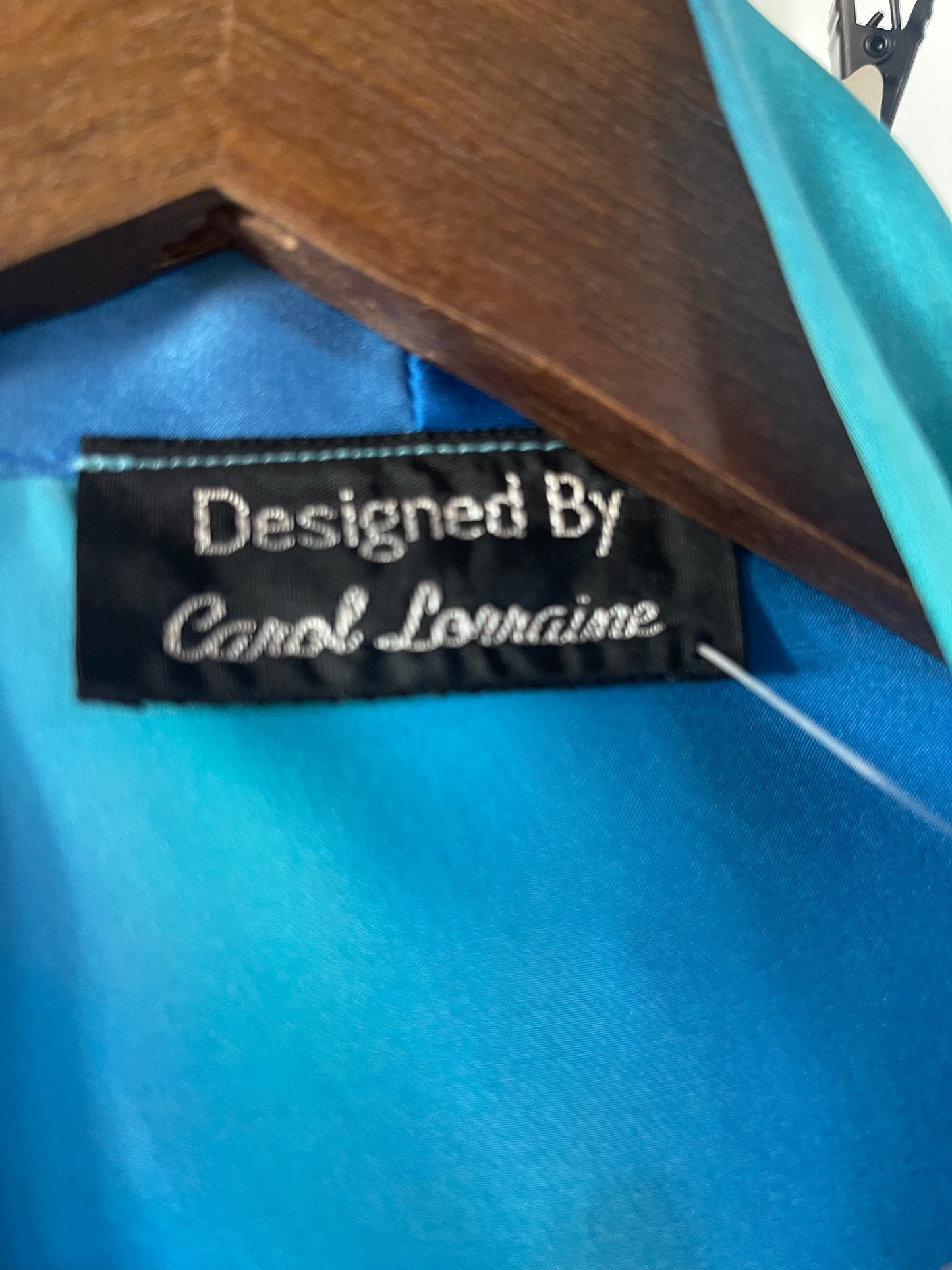 blue satin  Cardigan