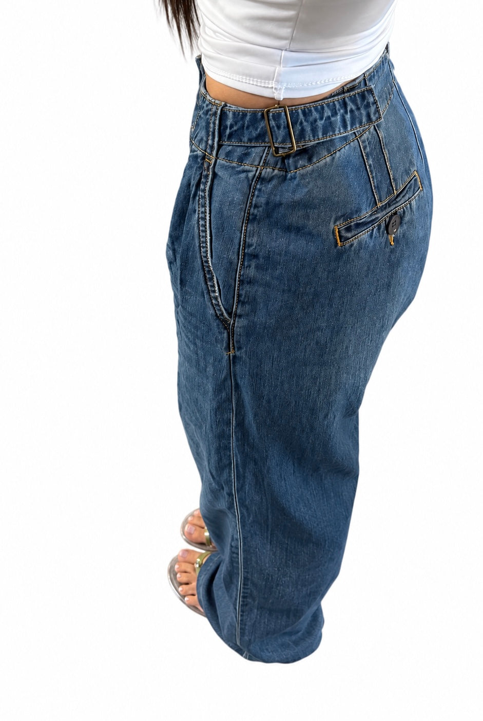 Anthropology Pilcro Studded High Rise Jeans
