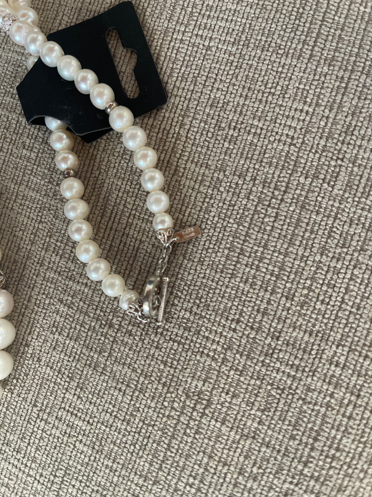 925 china stamp pearl necklace