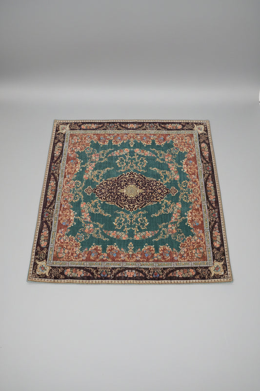 Turkish Rug-Inspired Throw Pillow Cover