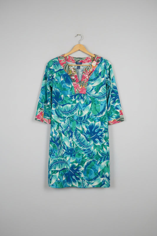 Caribbean Joe tropical swim dress