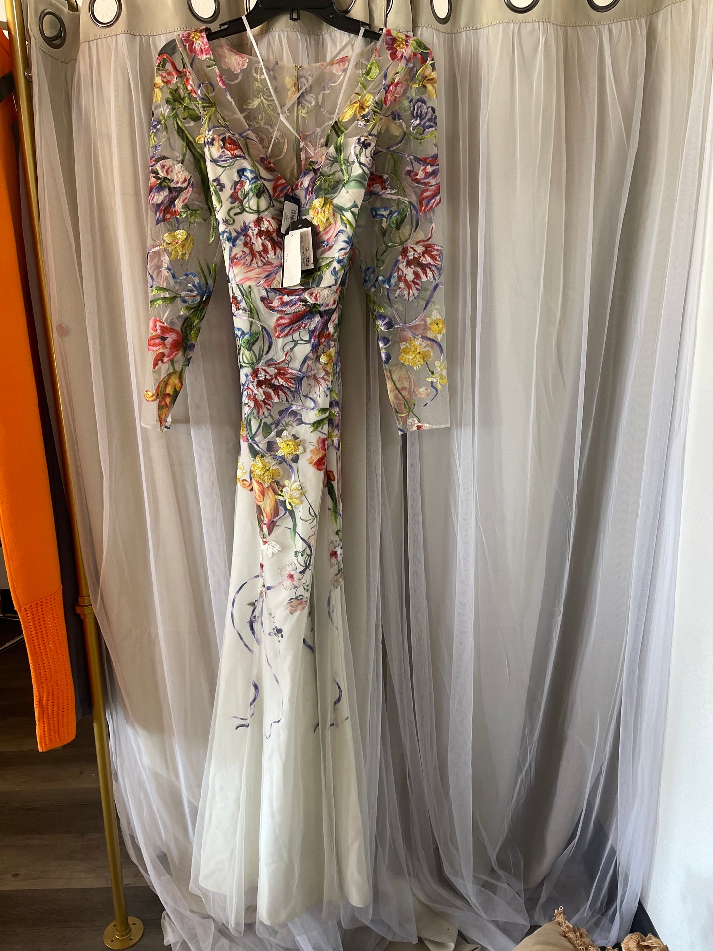 Long sleeve gown