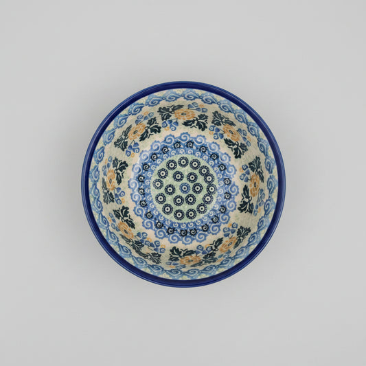 Blue Rose Polish Pottery UNIKAT 1178
