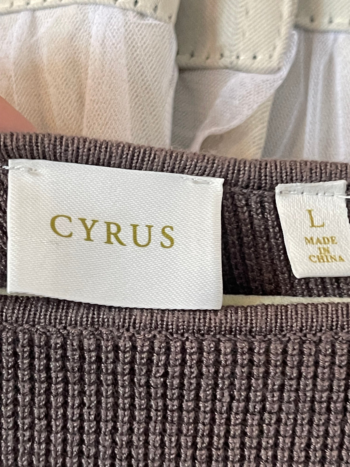 Cyrus Brown Waffle Knit Sweater