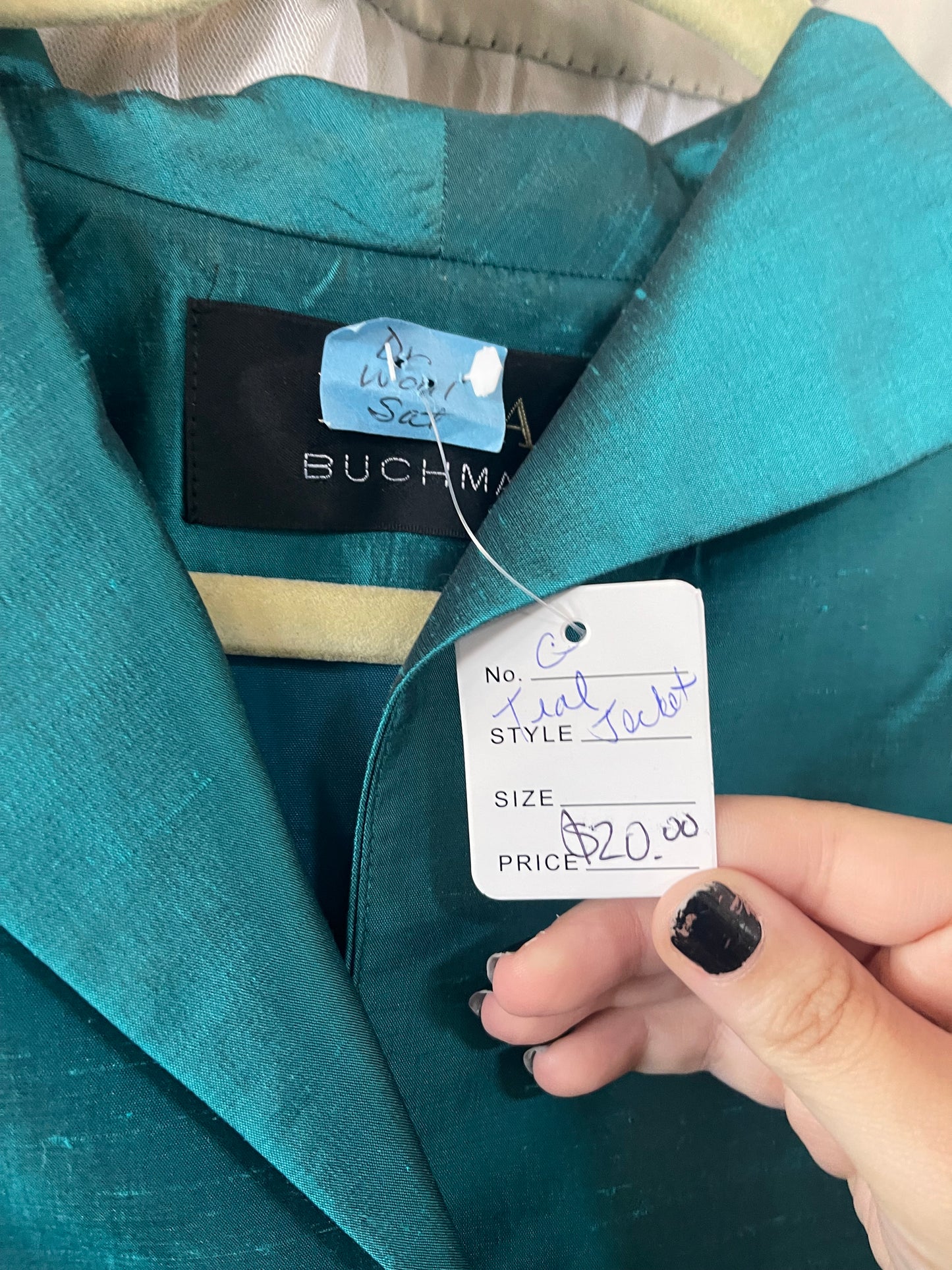 Teal jacket