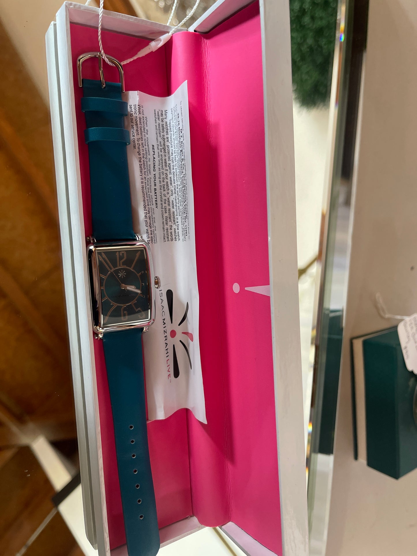 1990 Turquoise Isaac Mizrahi Watch