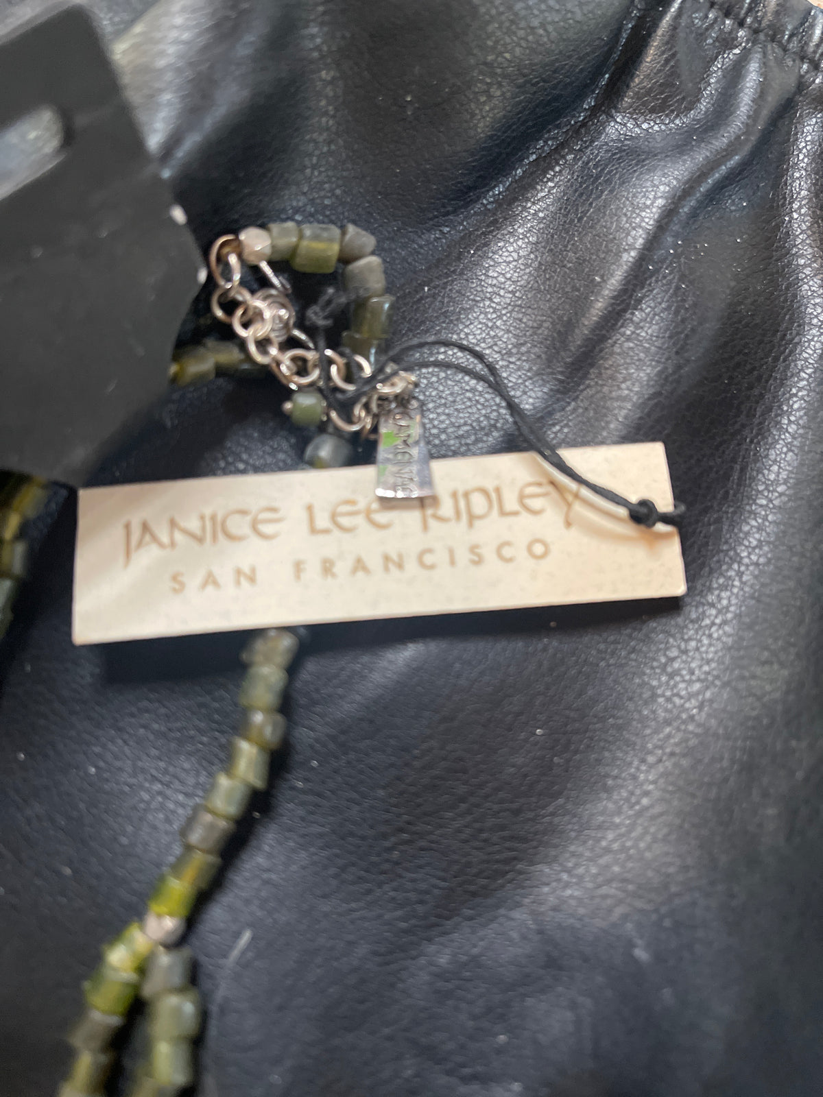vintage bohemian-style multi-strand statement necklace by the San Francisco-based jewelry designer Janice Lee Ripley