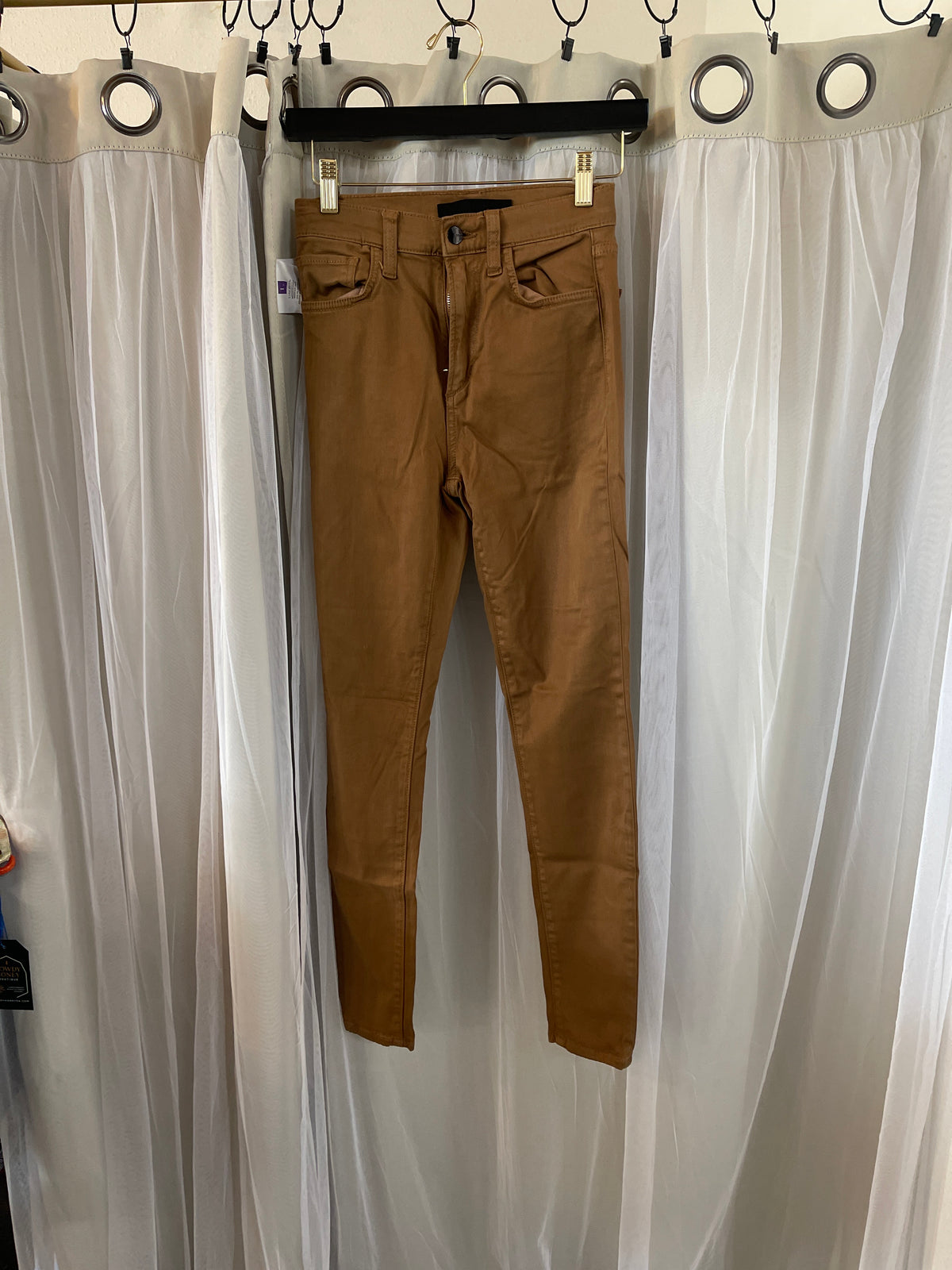 Joe’s brown/caramel colored skinny jeans