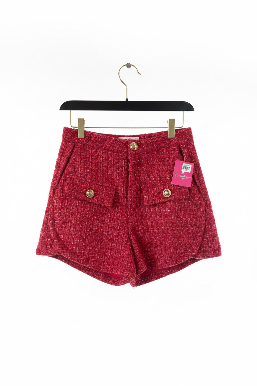 Buddy Love shorts with gold buttons