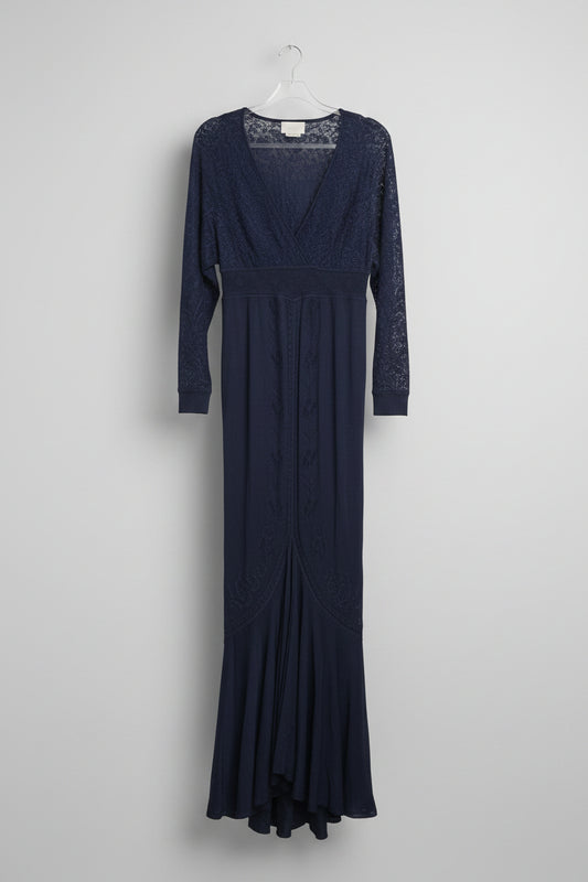 Camilla Midnight Blue lace gown