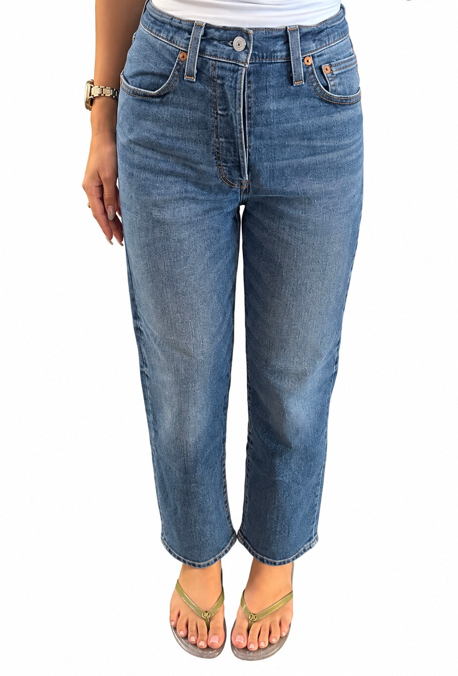Levi’s Ribcage Straight Ankle Jeans