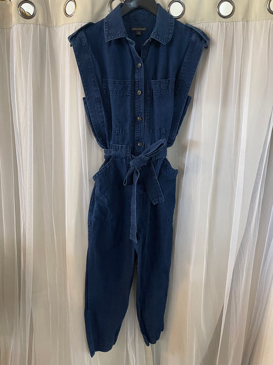 Banana Republic Sleeveless Denim Jumpsuit