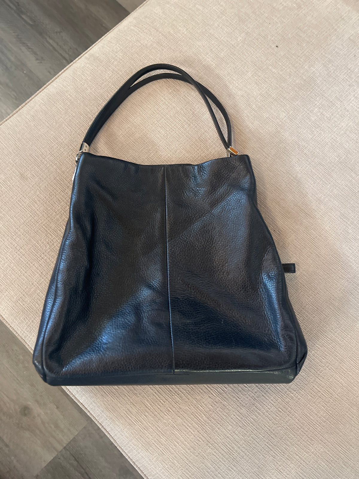 Coach Madison Phoebe Hobo Bag in black pebbled leather