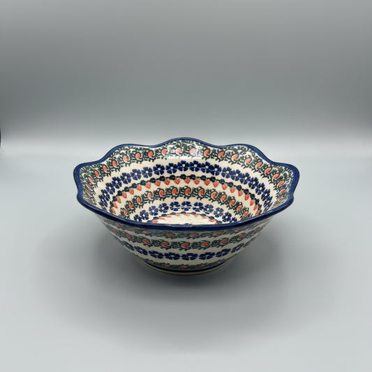 Polish Pottery scalloped bowl