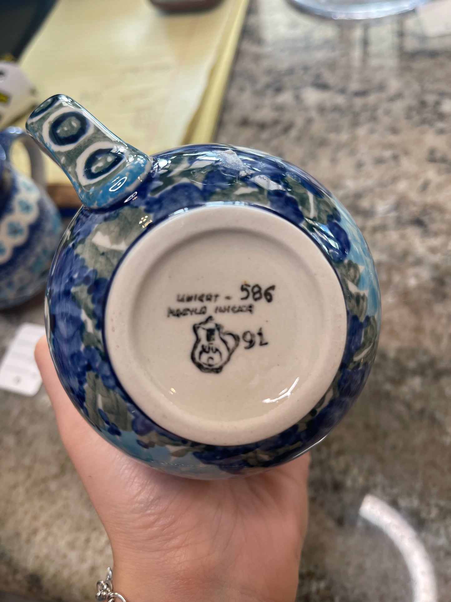 UNIKAT Polish Pottery Bubble Mug 586
