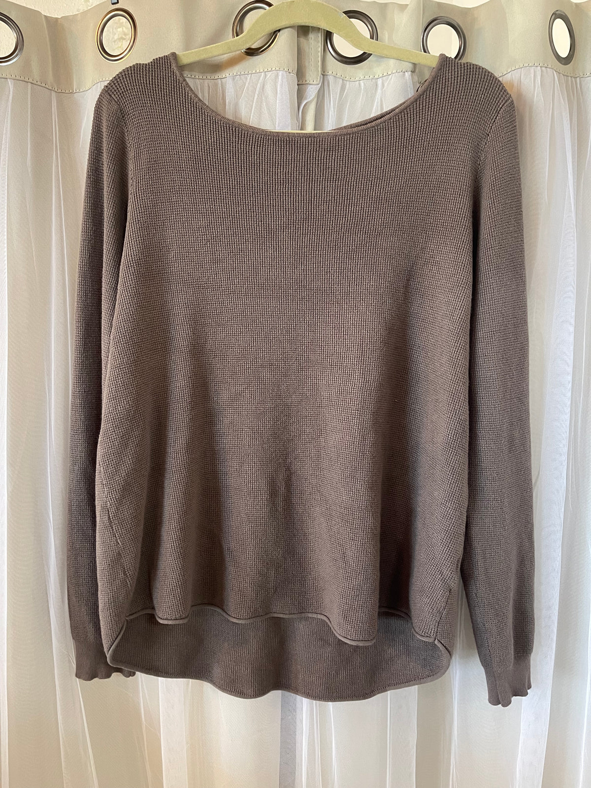 Cyrus Brown Waffle Knit Sweater