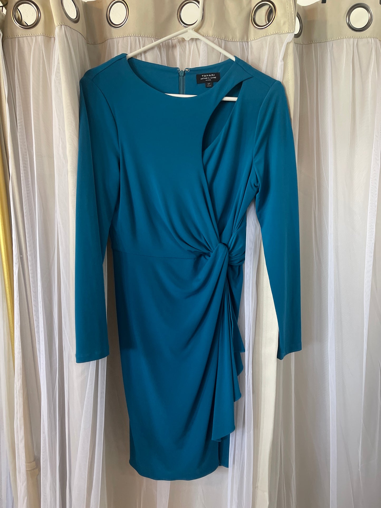Tahari Teal Petite Dress