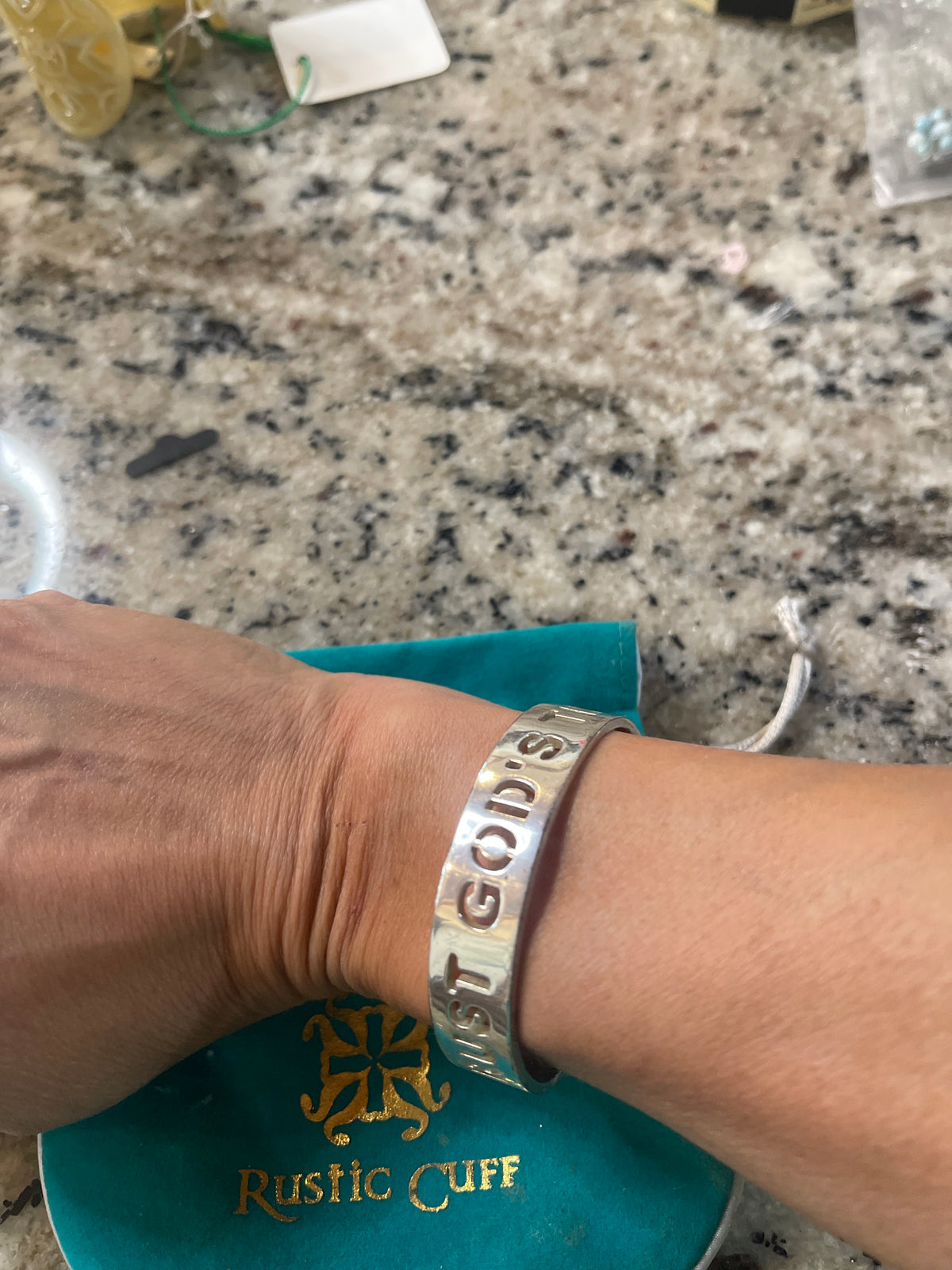 Rustic cuff silver