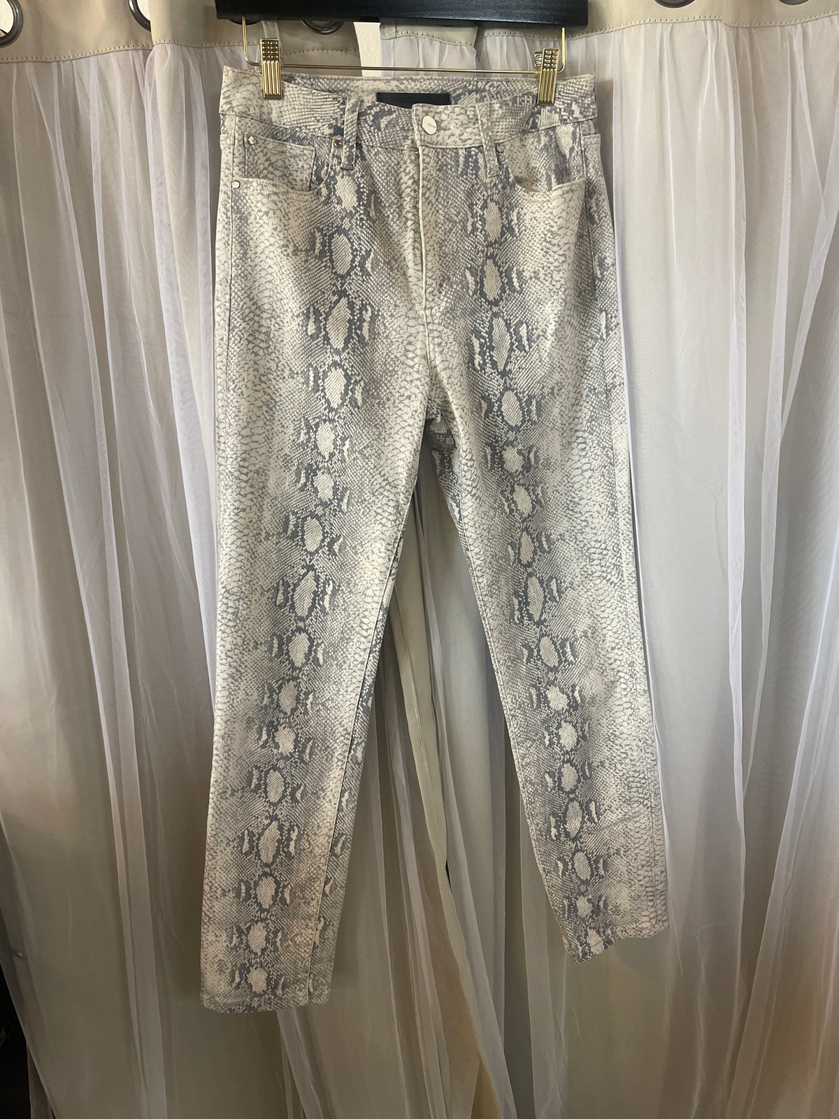 Joe's Jeans Women's Cream and Grey Jeans