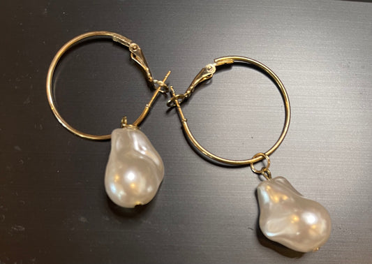gold hoop earrings