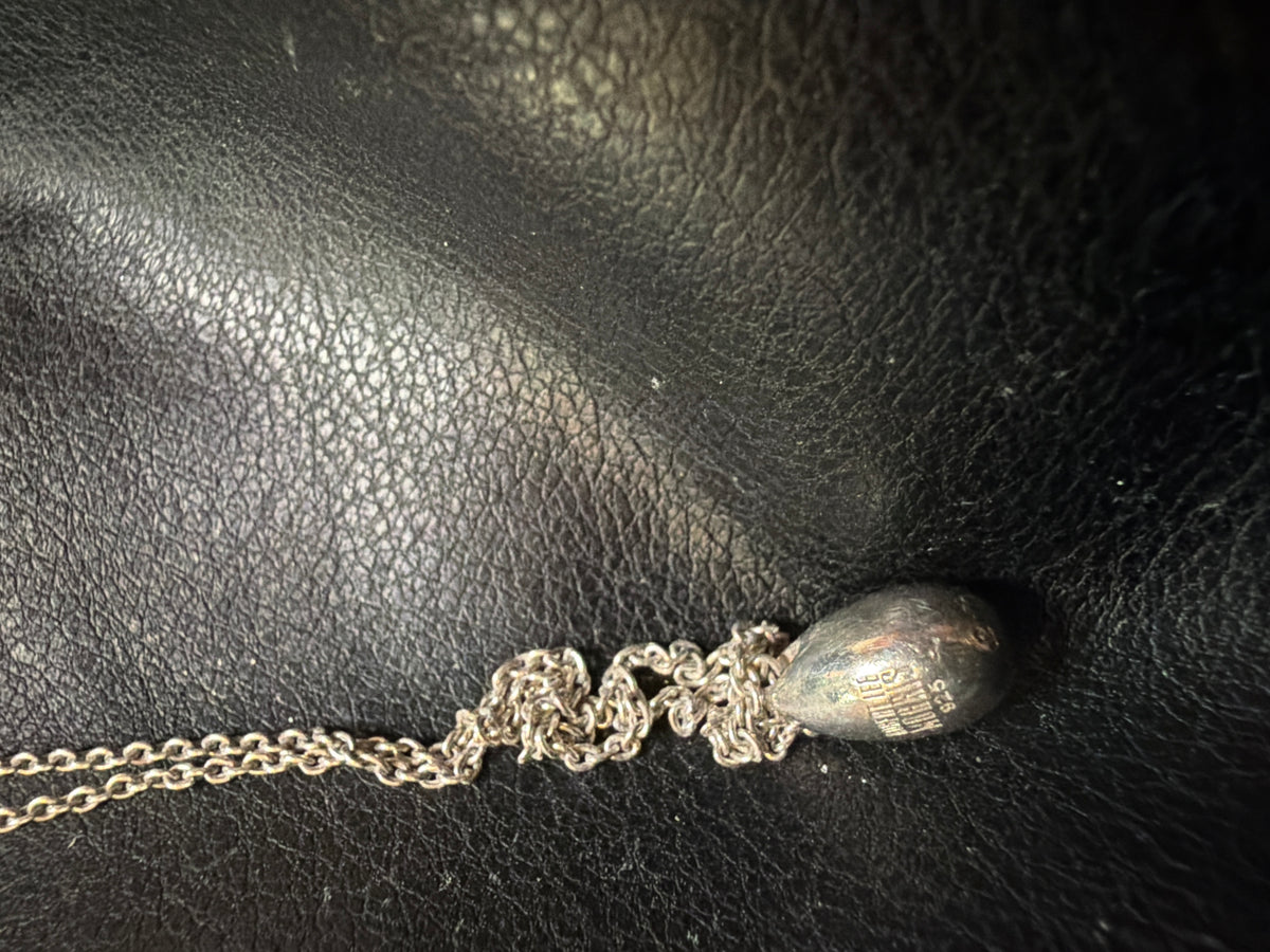 Robert Lee Morris 925 Sterling Silver Teardrop Necklace