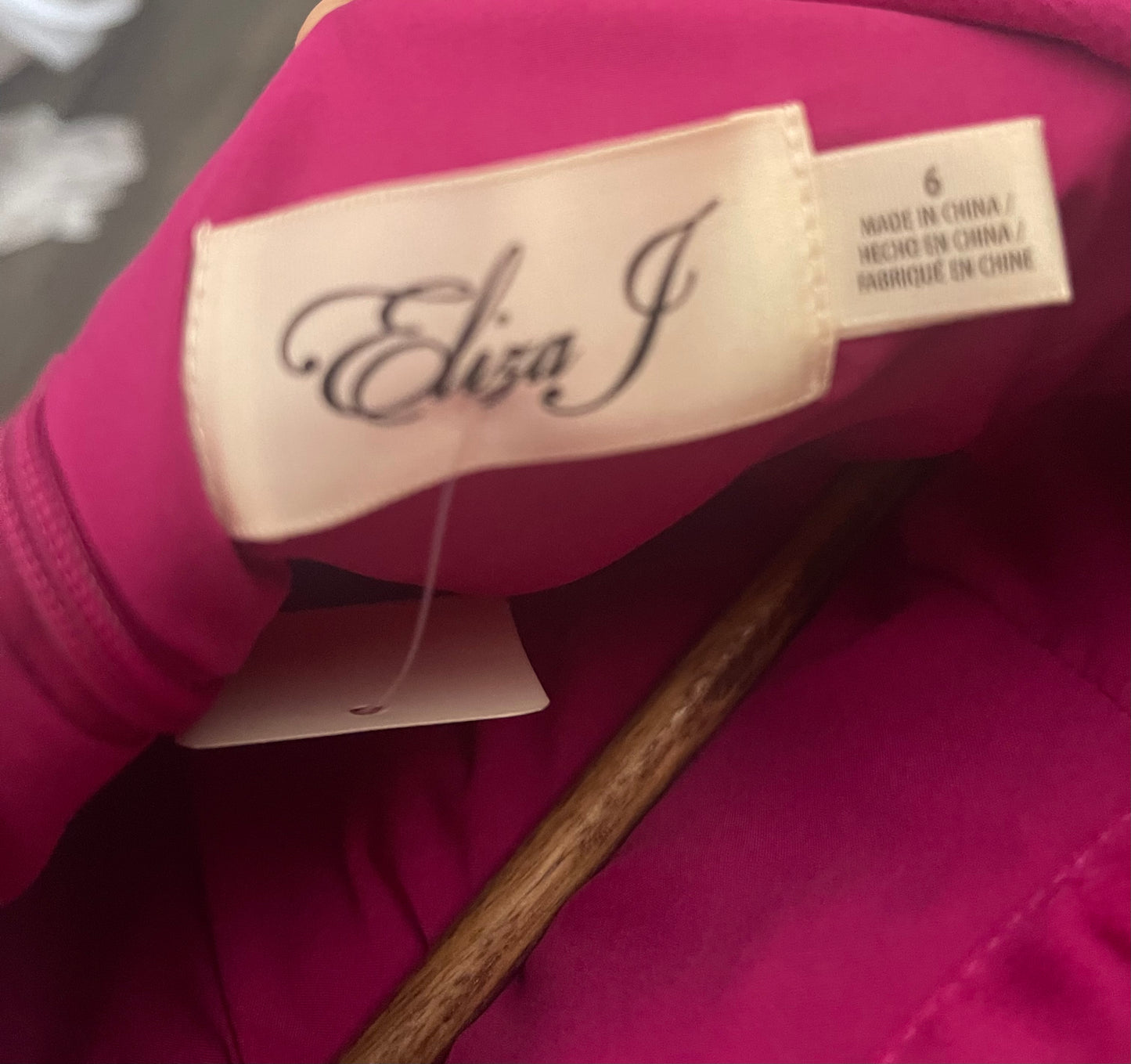 pink satin long-sleeve dress