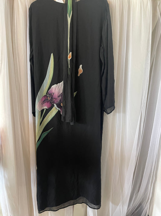 Vintage 1980’s silk maxi dress