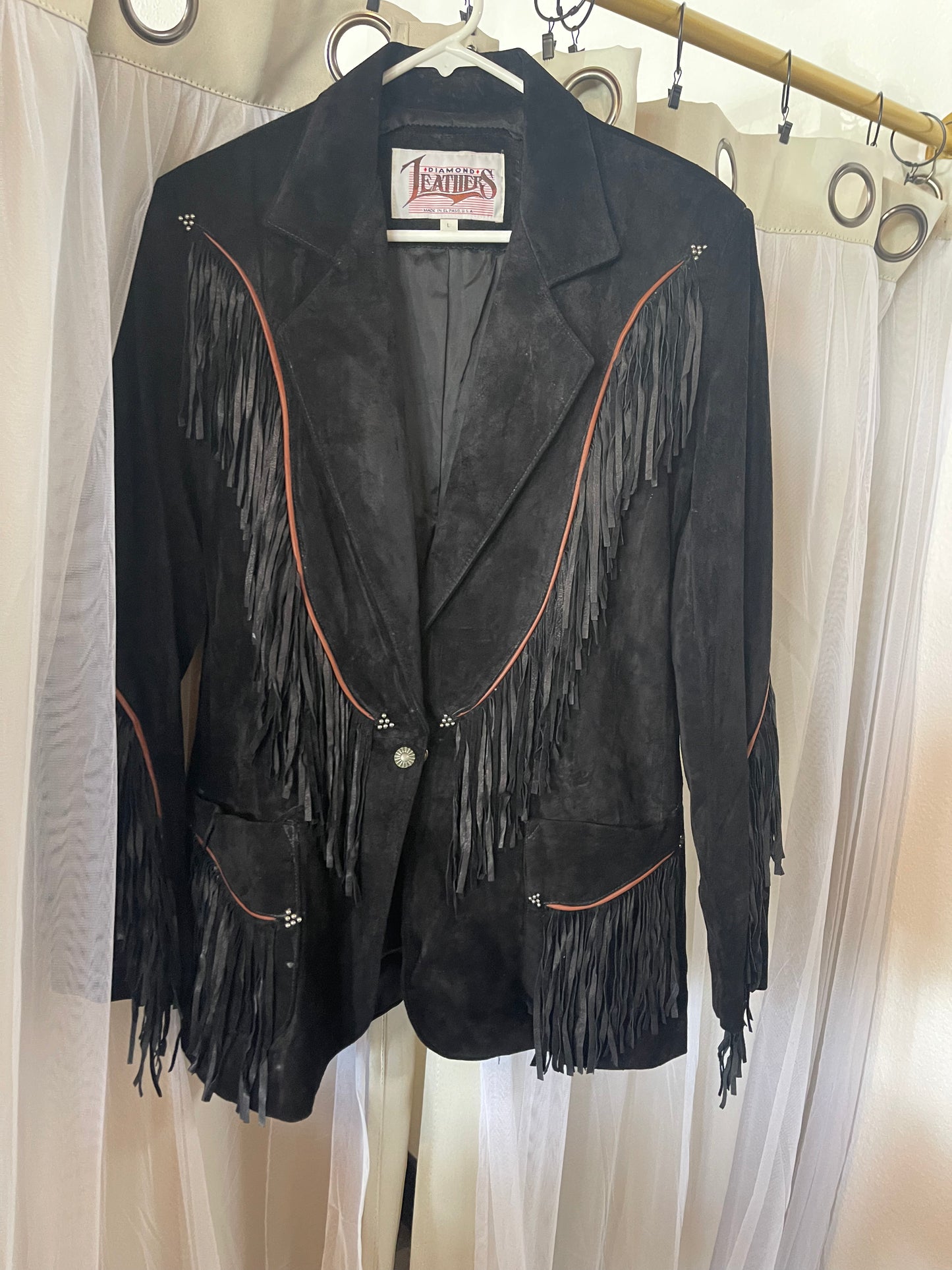 black suede jacket