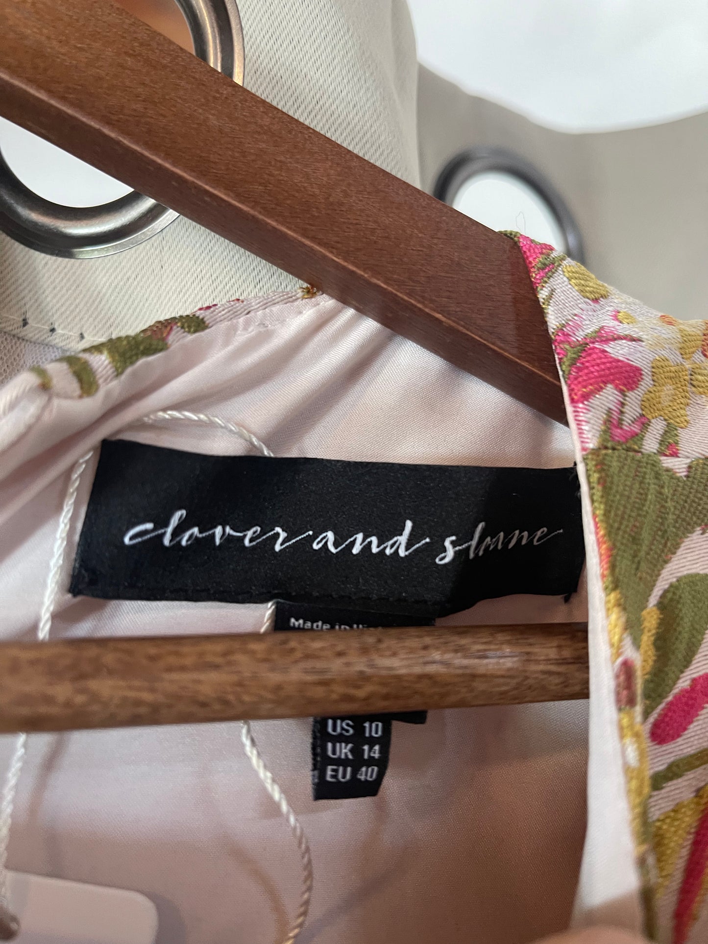 Clover and stone floral dress