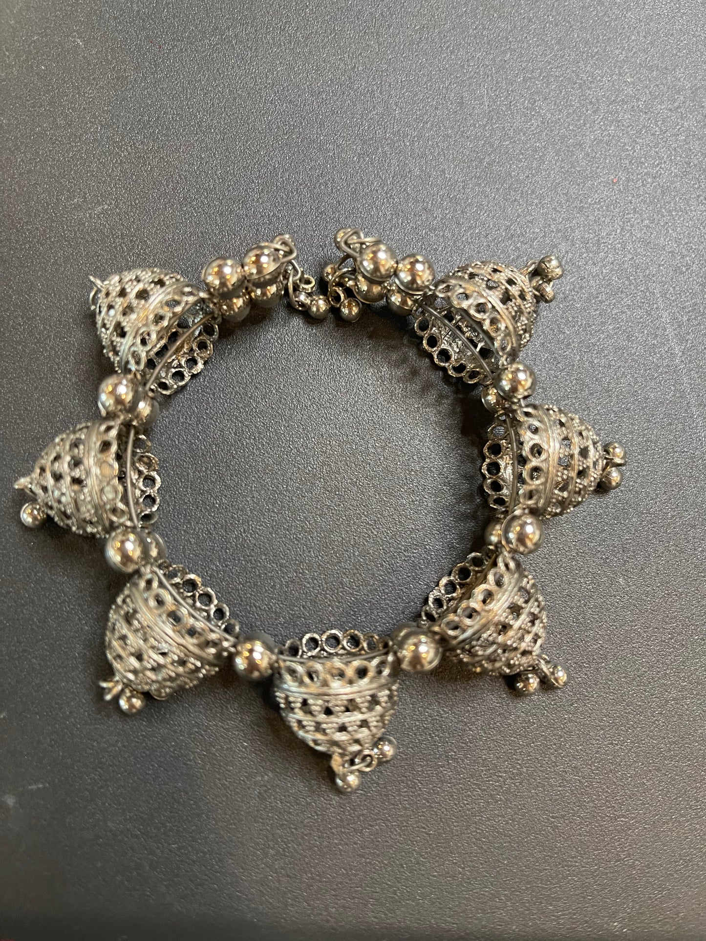 silver Ghungroo bracelet