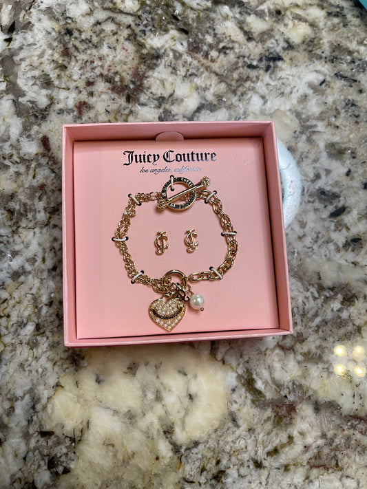 Juicy Couture Bracelet and earrings set