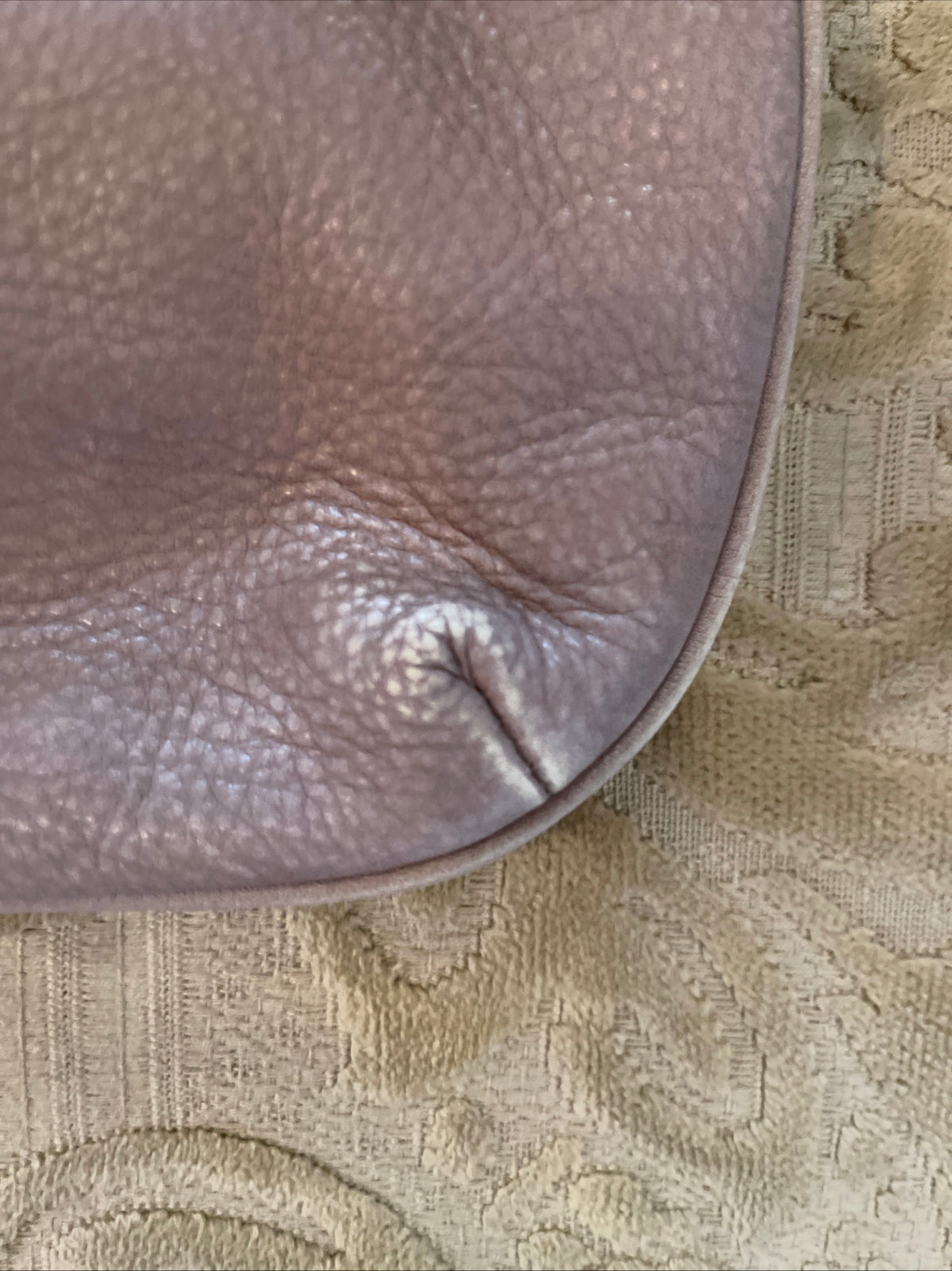 B. Makowsky Purse Fold Over Crossbody Basketweave Leather