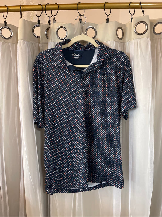 Walter Hagen printed golf polo shirt,