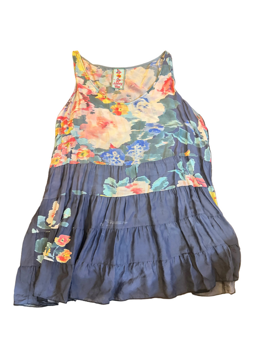 Johnny Was floral tiered flowy tank top