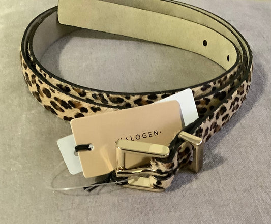 Halogen Leopard belt