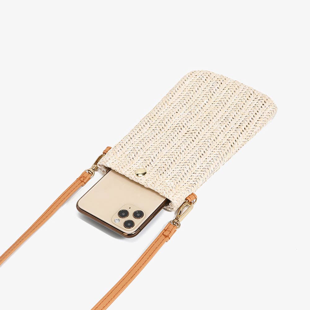 Beach Wallet Handbags Mobile phone bag For Women: Beige / One Size