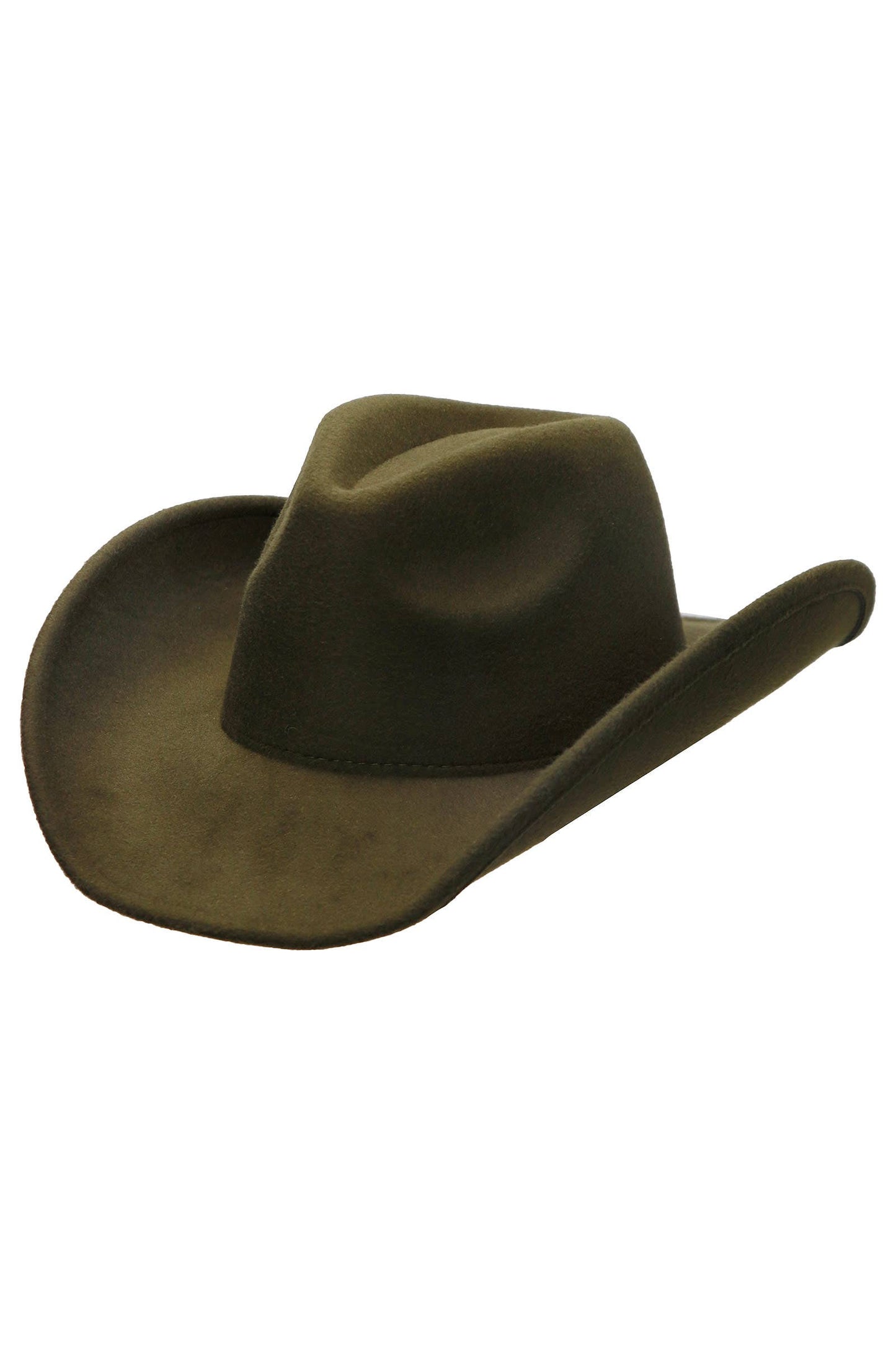 Blank Solid Felt Yeehaw Cowboy Hat: CHARCOAL / ONE SIZE
