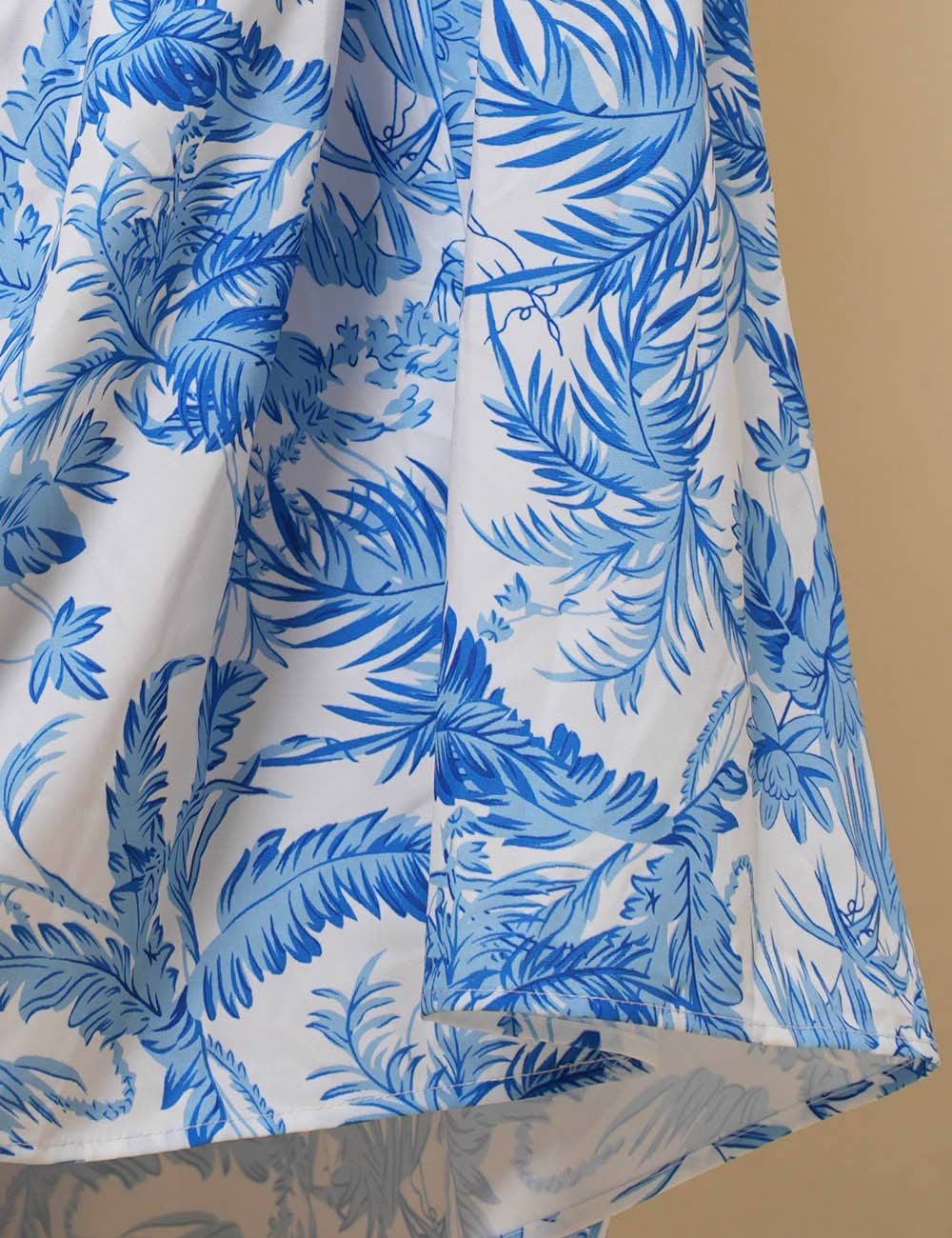 Ladies Back Bowknot Cami Top & Maxi Skirt Set SKST50366: Blue / M