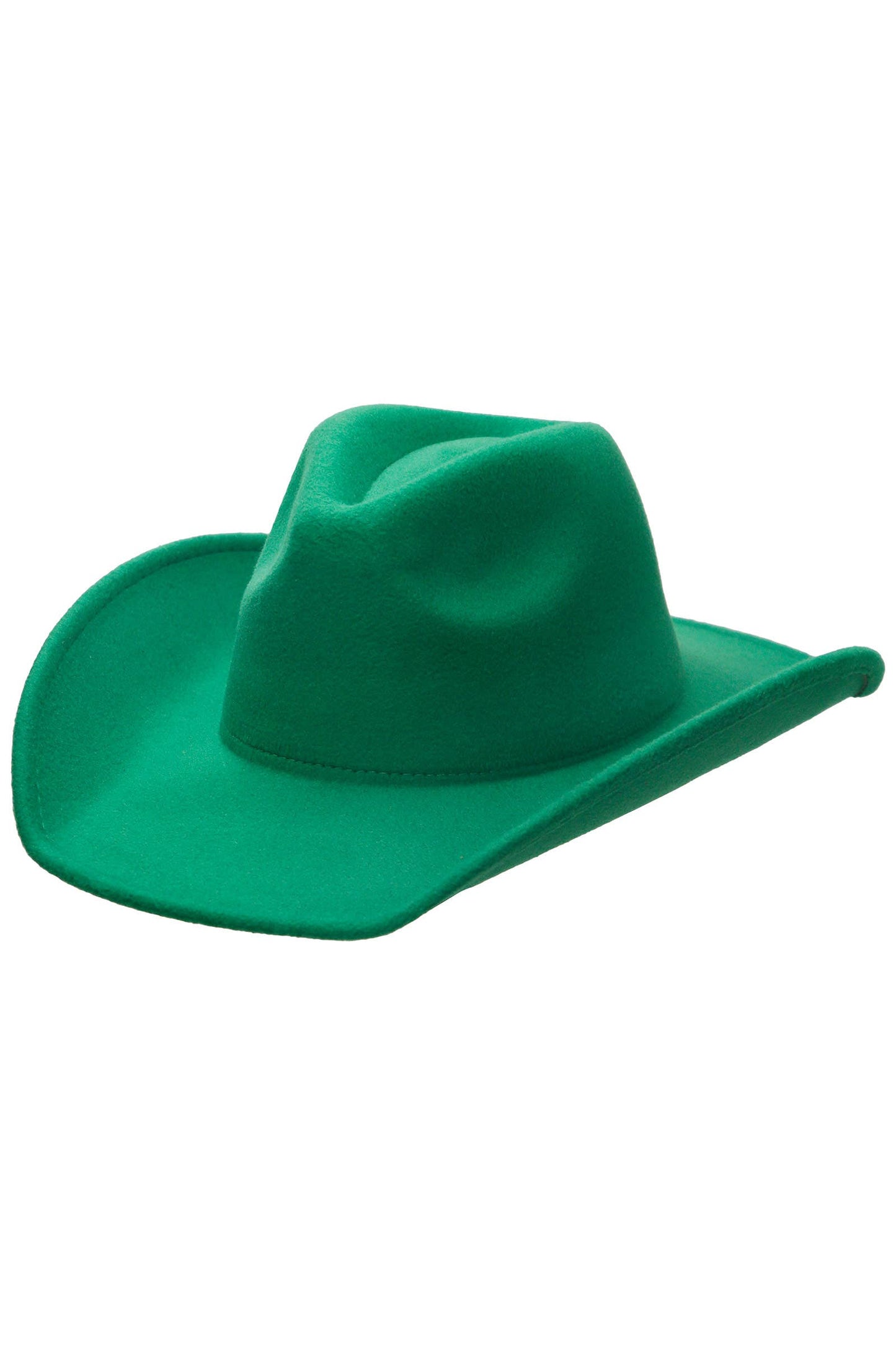 Blank Solid Felt Yeehaw Cowboy Hat: CHARCOAL / ONE SIZE