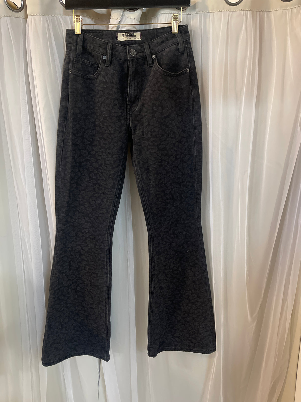 Rock & Roll Denim black high-rise flare 25w x 34L